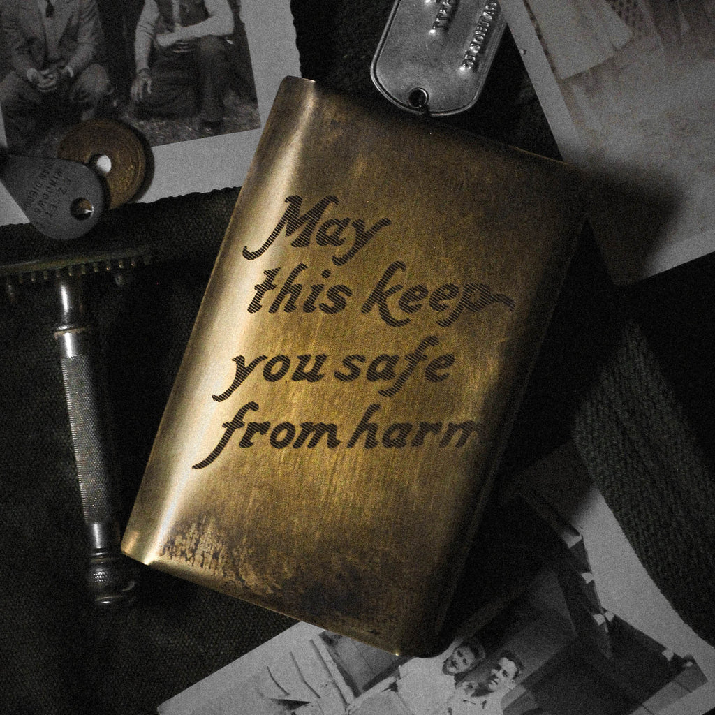 MAY THIS KEEP YOU BRASS HEART SHIELD BIBLE