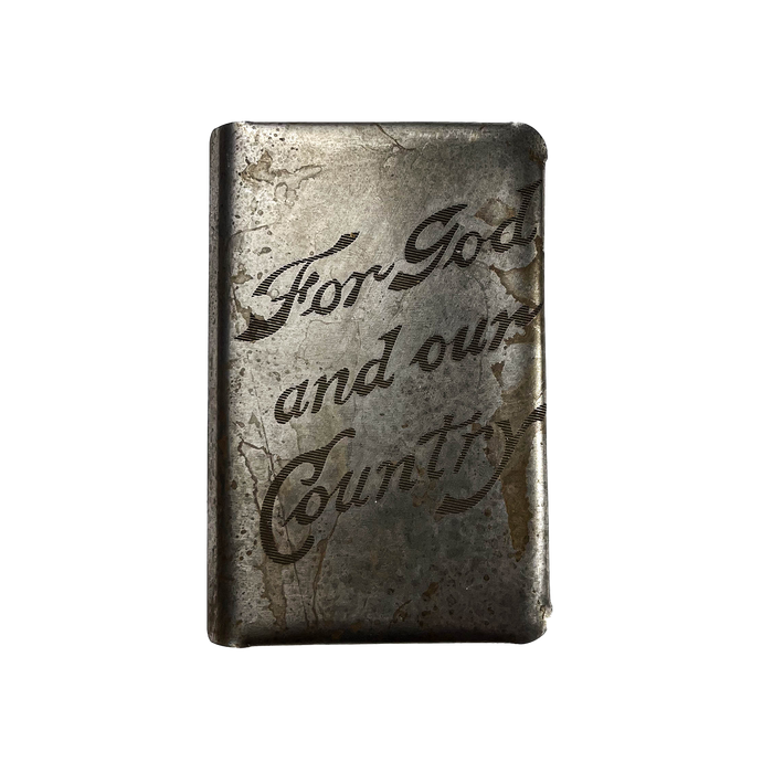 GOD AND COUNTRY STEEL HEART SHIELD BIBLE